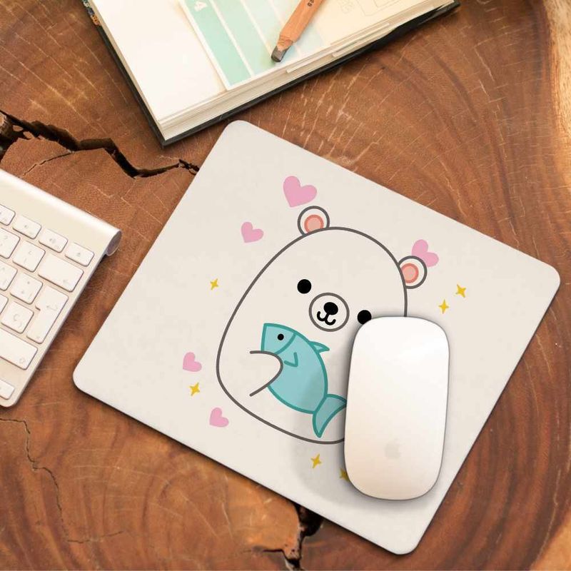 PC, gaming si accesorii - Periferice PC - Mousepad - Mousepad Squishmallows Urs Polar Fram CoolTrend, 21x19cm - Infinity.ro