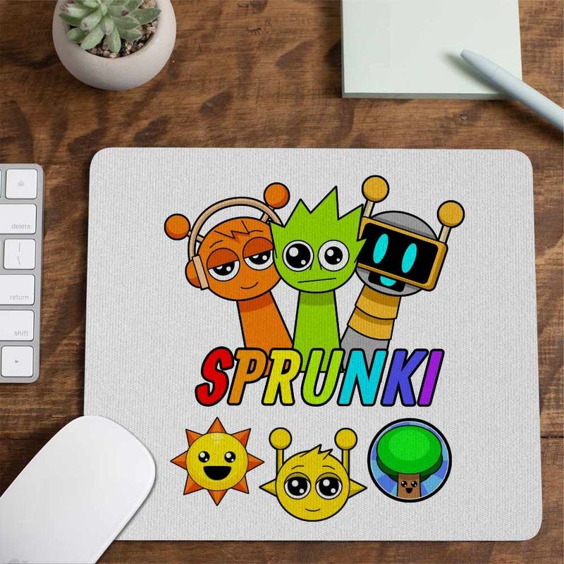 PC, gaming si accesorii - Periferice PC - Mousepad - Mousepad Sprunki Music Maker Game CoolTrend, 21x19cm - Infinity.ro