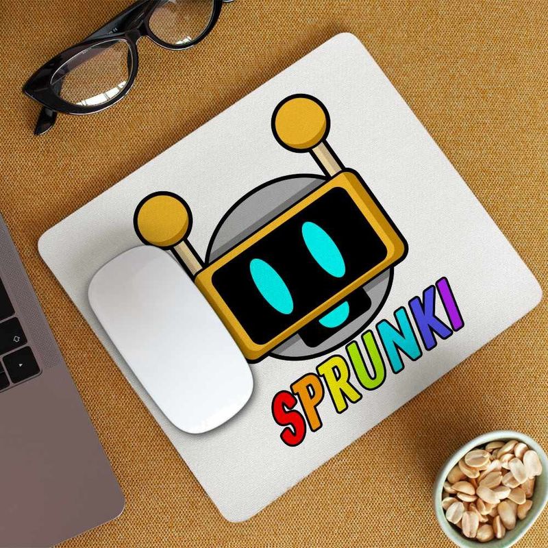 PC, gaming si accesorii - Periferice PC - Mousepad - Mousepad Sprunki Fun Bot Song Music Game CoolTrend, 21x19cm - Infinity.ro