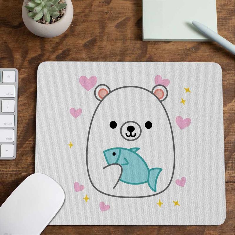 PC, gaming si accesorii - Periferice PC - Mousepad - Mousepad Squishmallows Urs Polar Fram CoolTrend, 21x19cm - Infinity.ro