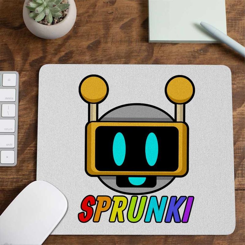 PC, gaming si accesorii - Periferice PC - Mousepad - Mousepad Sprunki Fun Bot Song Music Game CoolTrend, 21x19cm - Infinity.ro