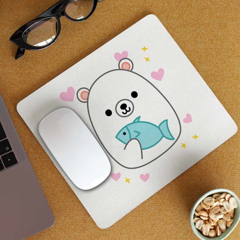 PC, gaming si accesorii - Periferice PC - Mousepad - Mousepad Squishmallows Urs Polar Fram CoolTrend, 21x19cm - Infinity.ro