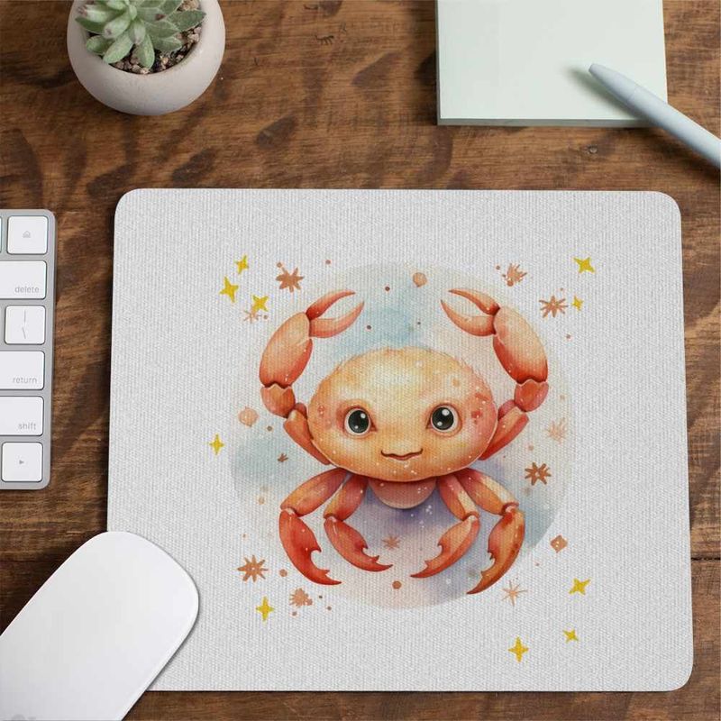 PC, gaming si accesorii - Periferice PC - Mousepad - Mousepad Rac Baby Zodiac Horoscop Cancer Astrologie CoolTrend, 21x19cm - Infinity.ro