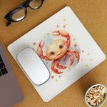 PC, gaming si accesorii - Periferice PC - Mousepad - Mousepad Rac Baby Zodiac Horoscop Cancer Astrologie CoolTrend, 21x19cm - Infinity.ro