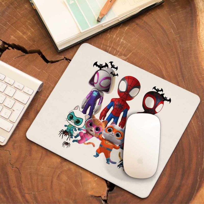 PC, gaming si accesorii - Periferice PC - Mousepad - Mousepad Paienjenel Spin Fantoma Super Pisicute CoolTrend, 21x19cm - Infinity.ro