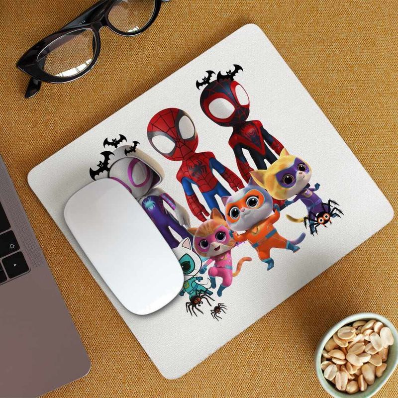 PC, gaming si accesorii - Periferice PC - Mousepad - Mousepad Paienjenel Spin Fantoma Super Pisicute CoolTrend, 21x19cm - Infinity.ro