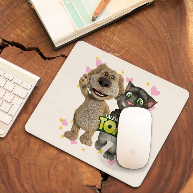 PC, gaming si accesorii - Periferice PC - Mousepad - Mousepad Ben Talking Tom Best Friends CoolTrend, 21x19cm - Infinity.ro