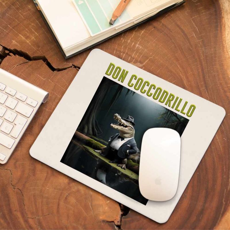 PC, gaming si accesorii - Periferice PC - Mousepad - Mousepad Don Coccodrillo Italian Meme Brainrot Brain Rot CoolTrend, 21x19cm - Infinity.ro