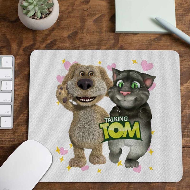 PC, gaming si accesorii - Periferice PC - Mousepad - Mousepad Ben Talking Tom Best Friends CoolTrend, 21x19cm - Infinity.ro