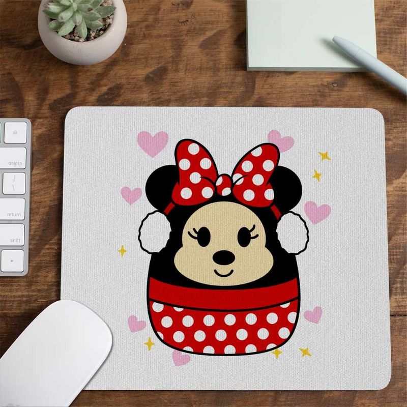 PC, gaming si accesorii - Periferice PC - Mousepad - Mousepad Squishmallows Minnie Mickey Mouse CoolTrend, 21x19cm - Infinity.ro