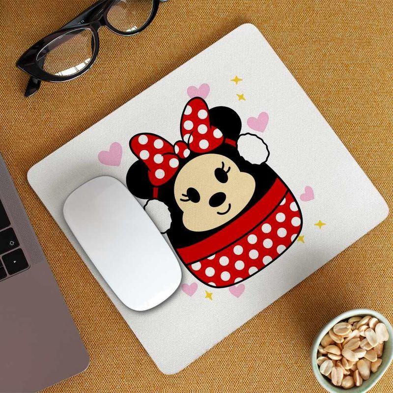 PC, gaming si accesorii - Periferice PC - Mousepad - Mousepad Squishmallows Minnie Mickey Mouse CoolTrend, 21x19cm - Infinity.ro
