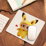 PC, gaming si accesorii - Periferice PC - Mousepad - Mousepad Labubu Pikachu Pokemon CoolTrend, 21x19cm - Infinity.ro