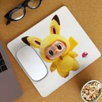 PC, gaming si accesorii - Periferice PC - Mousepad - Mousepad Labubu Pikachu Pokemon CoolTrend, 21x19cm - Infinity.ro
