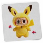 PC, gaming si accesorii - Periferice PC - Mousepad - Mousepad Labubu Pikachu Pokemon CoolTrend, 21x19cm - Infinity.ro