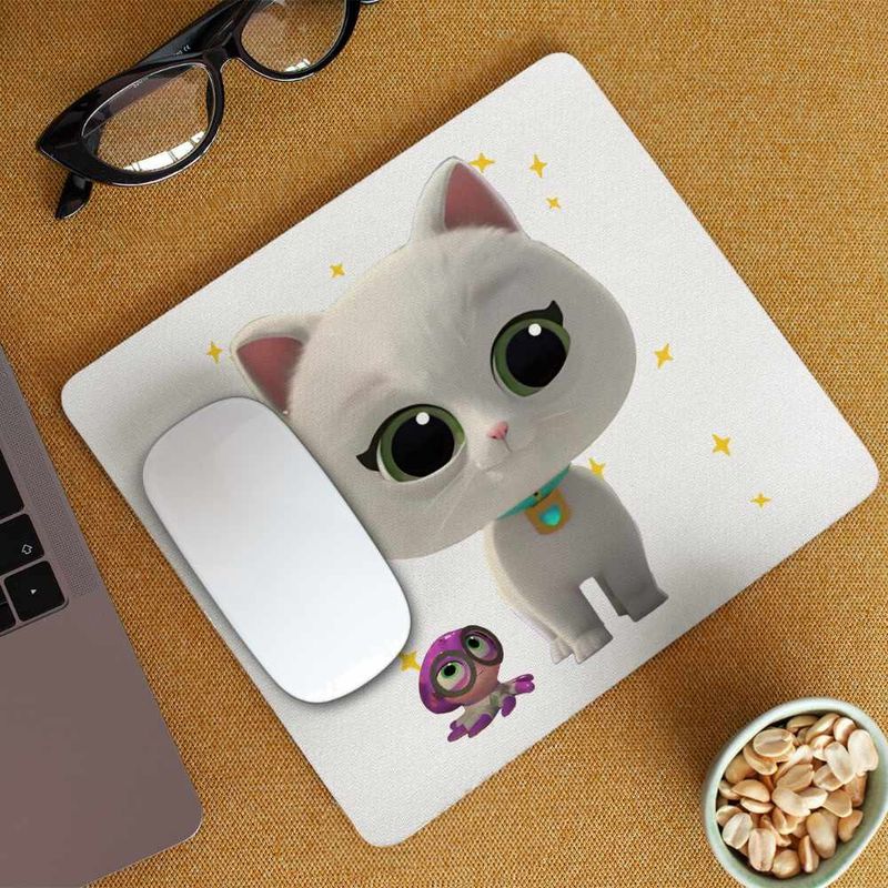 PC, gaming si accesorii - Periferice PC - Mousepad - Mousepad SuperKitties Bitsy Super Pisicute CoolTrend, 21x19cm - Infinity.ro