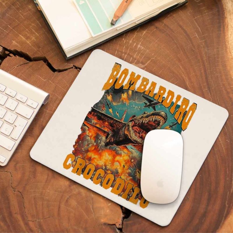 PC, gaming si accesorii - Periferice PC - Mousepad - Mousepad Bombadiro Crocodilo Airplane Brainrot Meme CoolTrend, 21x19cm - Infinity.ro