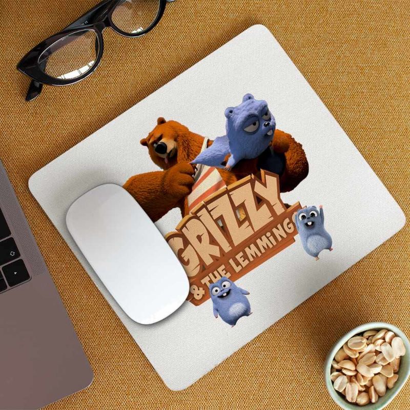 PC, gaming si accesorii - Periferice PC - Mousepad - Mousepad Grizzy Lemingi Prastie Lemings CoolTrend, 21x19cm - Infinity.ro