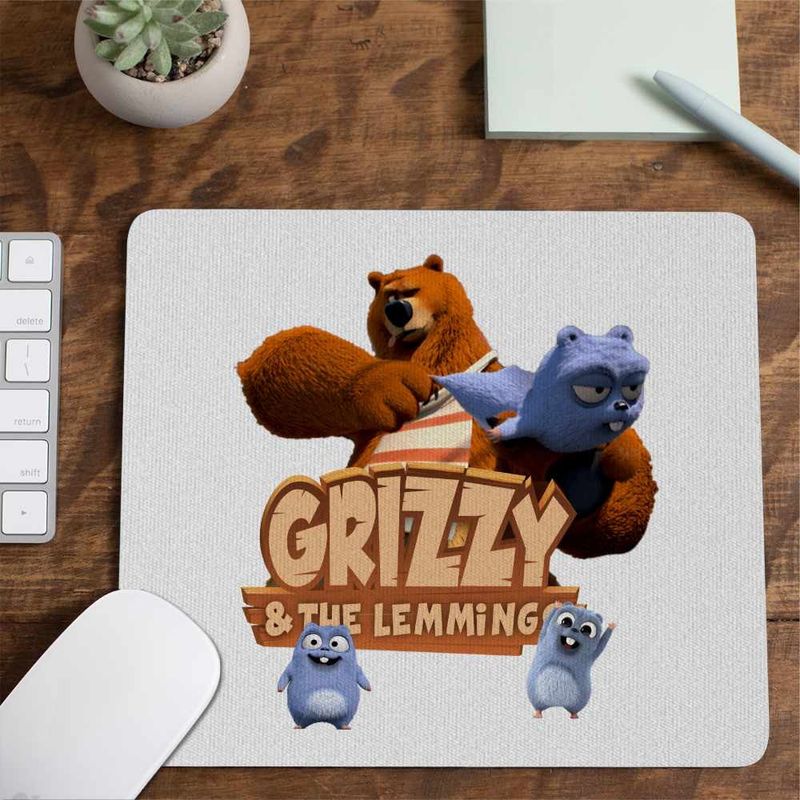 PC, gaming si accesorii - Periferice PC - Mousepad - Mousepad Grizzy Lemingi Prastie Lemings CoolTrend, 21x19cm - Infinity.ro