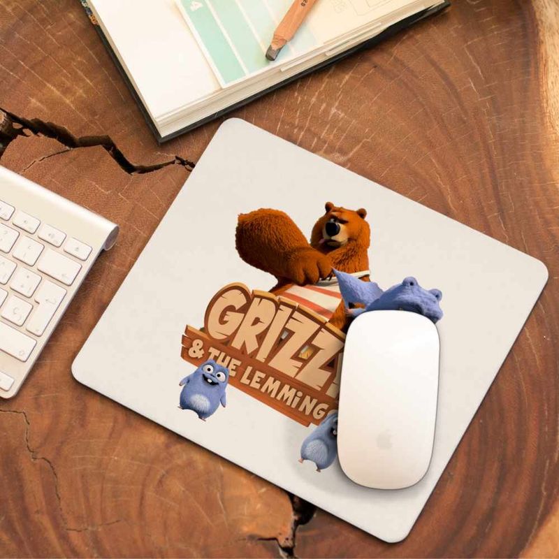 PC, gaming si accesorii - Periferice PC - Mousepad - Mousepad Grizzy Lemingi Prastie Lemings CoolTrend, 21x19cm - Infinity.ro
