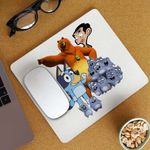 PC, gaming si accesorii - Periferice PC - Mousepad - Mousepad Grizzy Lemingi Bluey Mr Bean CoolTrend, 21x19cm - Infinity.ro