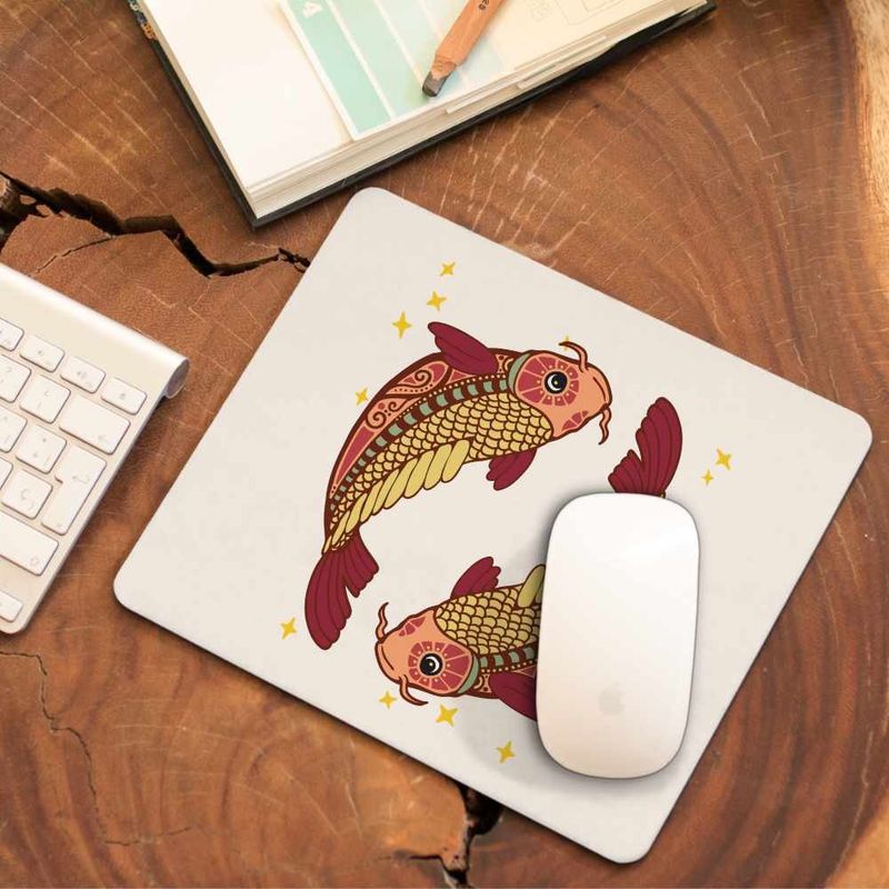 PC, gaming si accesorii - Periferice PC - Mousepad - Mousepad Pesti Zodiac Horoscop Pisces Mandala Astrologie CoolTrend, 21x19cm - Infinity.ro