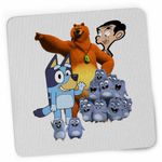 PC, gaming si accesorii - Periferice PC - Mousepad - Mousepad Grizzy Lemingi Bluey Mr Bean CoolTrend, 21x19cm - Infinity.ro