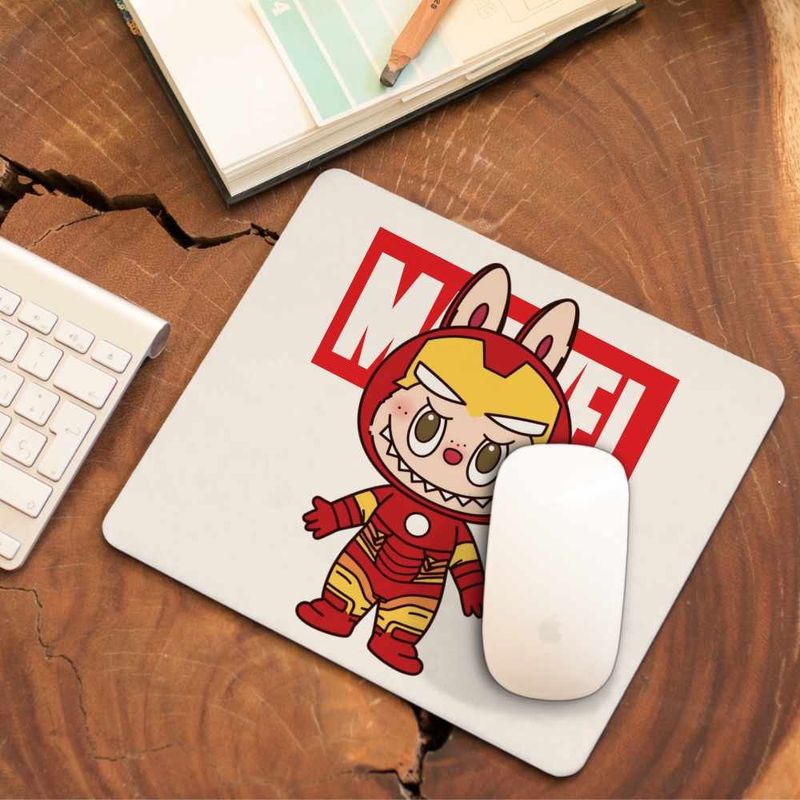 PC, gaming si accesorii - Periferice PC - Mousepad - Mousepad Labubu Iron Man Marvel CoolTrend, 21x19cm - Infinity.ro