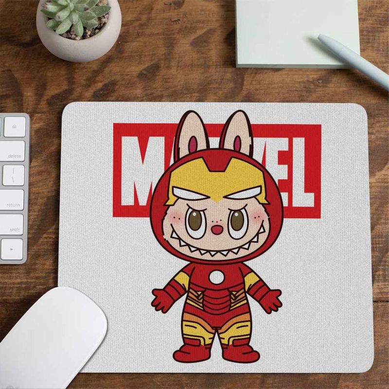 PC, gaming si accesorii - Periferice PC - Mousepad - Mousepad Labubu Iron Man Marvel CoolTrend, 21x19cm - Infinity.ro