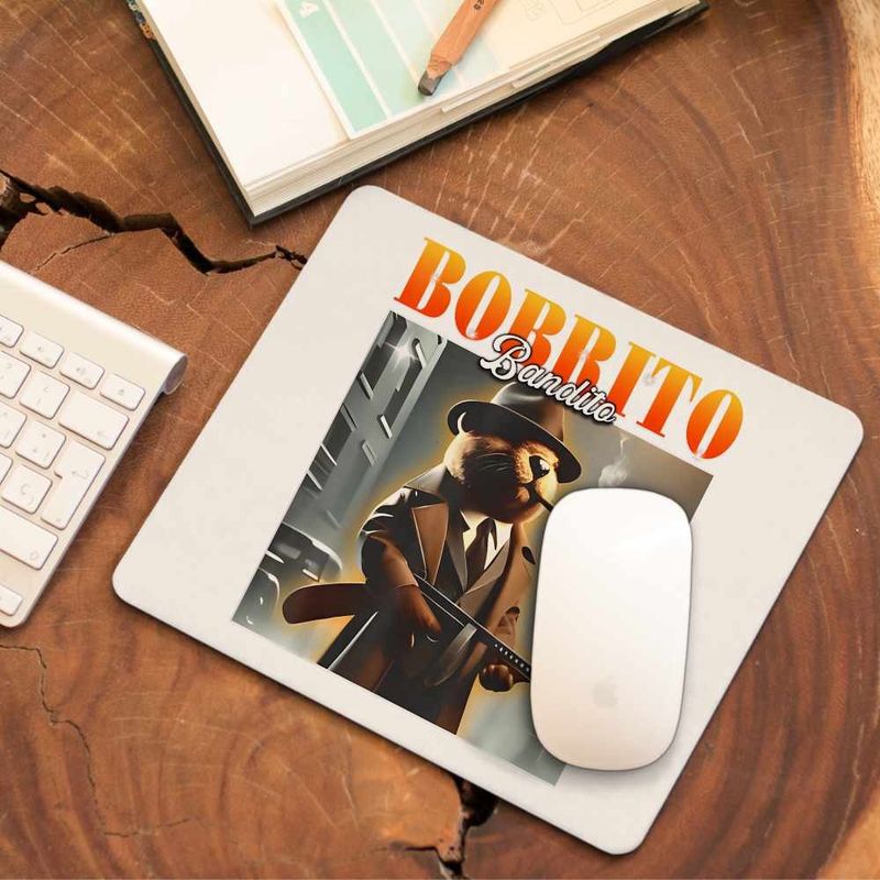 PC, gaming si accesorii - Periferice PC - Mousepad - Mousepad Borrito Bandito Italian Meme Brainrot Brain Rot CoolTrend, 21x19cm - Infinity.ro