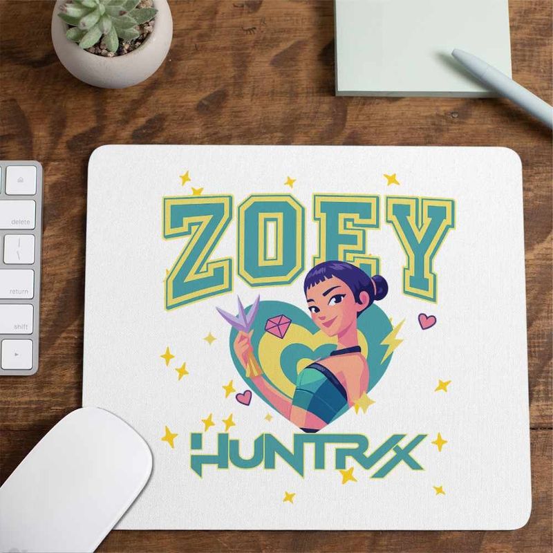 PC, gaming si accesorii - Periferice PC - Mousepad - Mousepad Huntrix Zoey Kpop Demon Hunters CoolTrend, 21x19cm - Infinity.ro
