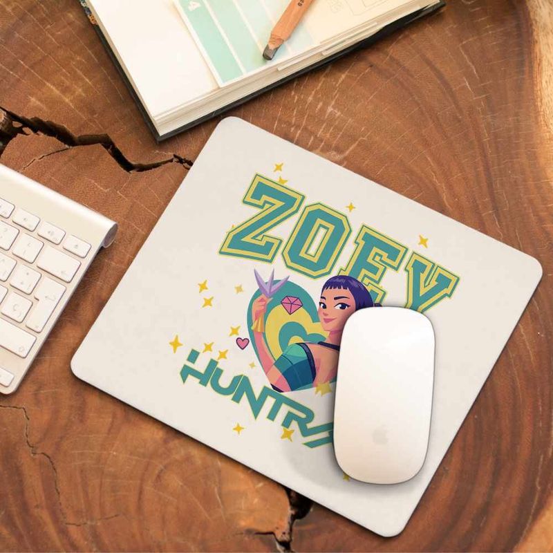 PC, gaming si accesorii - Periferice PC - Mousepad - Mousepad Huntrix Zoey Kpop Demon Hunters CoolTrend, 21x19cm - Infinity.ro