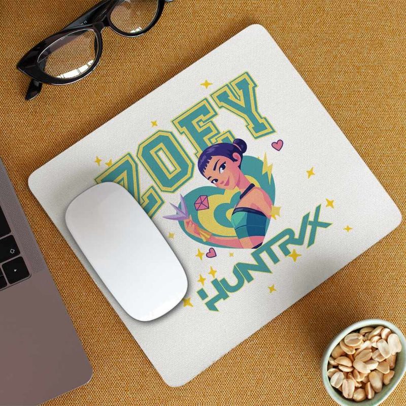 PC, gaming si accesorii - Periferice PC - Mousepad - Mousepad Huntrix Zoey Kpop Demon Hunters CoolTrend, 21x19cm - Infinity.ro