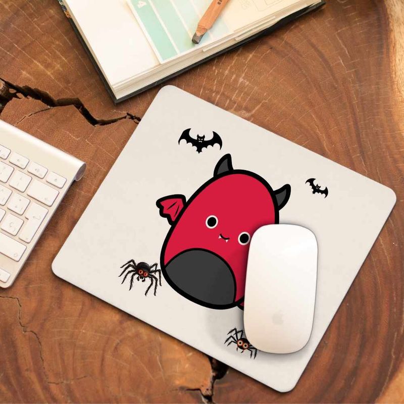 PC, gaming si accesorii - Periferice PC - Mousepad - Mousepad Squish mallows Diavol Horror CoolTrend, 21x19cm - Infinity.ro