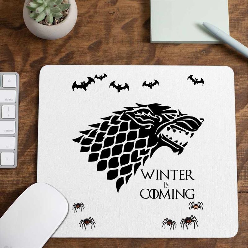 PC, gaming si accesorii - Periferice PC - Mousepad - Mousepad Game of Thrones Winter is Coming House Stark, 21x19cm - Infinity.ro