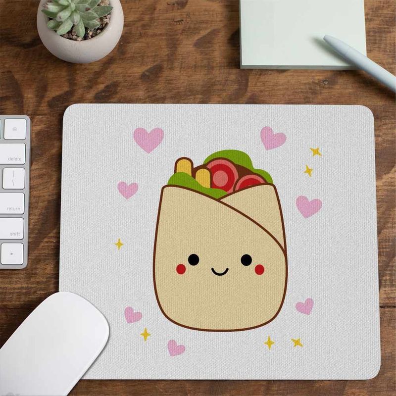 PC, gaming si accesorii - Periferice PC - Mousepad - Mousepad Squishmallows Shaworma Fast Food CoolTrend, 21x19cm - Infinity.ro