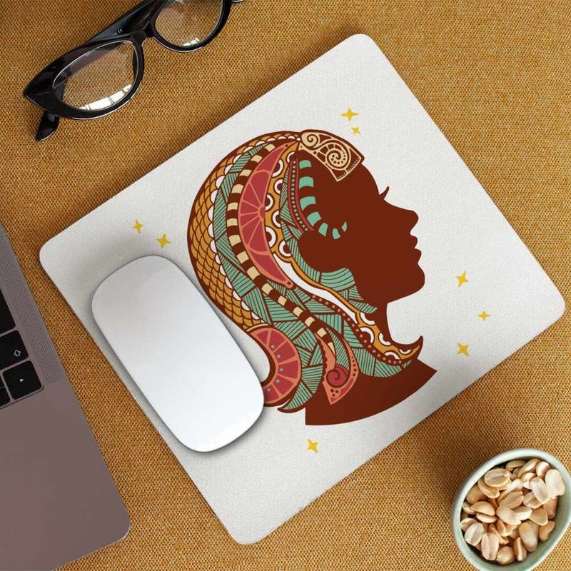 PC, gaming si accesorii - Periferice PC - Mousepad - Mousepad Fecioara Zodiac Horoscop Virgo Mandala Astrologie CoolTrend, 21x19cm - Infinity.ro