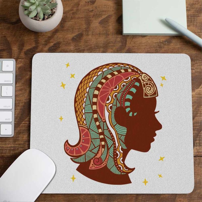 PC, gaming si accesorii - Periferice PC - Mousepad - Mousepad Fecioara Zodiac Horoscop Virgo Mandala Astrologie CoolTrend, 21x19cm - Infinity.ro