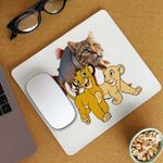 PC, gaming si accesorii - Periferice PC - Mousepad - Mousepad Trulimero Trulichina Pisica Peste Regele Leu Simba CoolTrend, 21x19cm - Infinity.ro