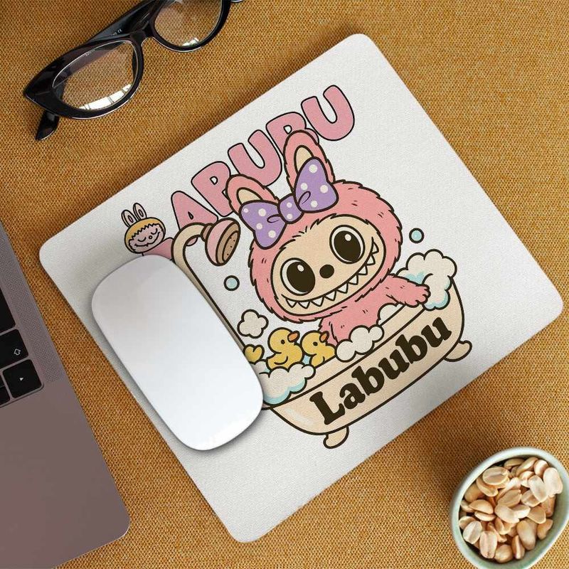 PC, gaming si accesorii - Periferice PC - Mousepad - Mousepad Labubu Bathroom Cada CoolTrend, 21x19cm - Infinity.ro