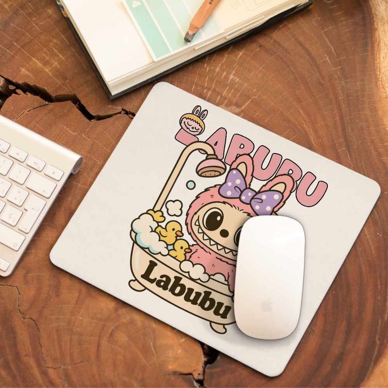 PC, gaming si accesorii - Periferice PC - Mousepad - Mousepad Labubu Bathroom Cada CoolTrend, 21x19cm - Infinity.ro
