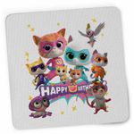 PC, gaming si accesorii - Periferice PC - Mousepad - Mousepad Super Pisicute Happy Birthday CoolTrend, 21x19cm - Infinity.ro