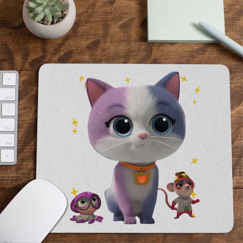 PC, gaming si accesorii - Periferice PC - Mousepad - Mousepad SuperKitties Ghem Buddy Super Pisicute CoolTrend, 21x19cm - Infinity.ro