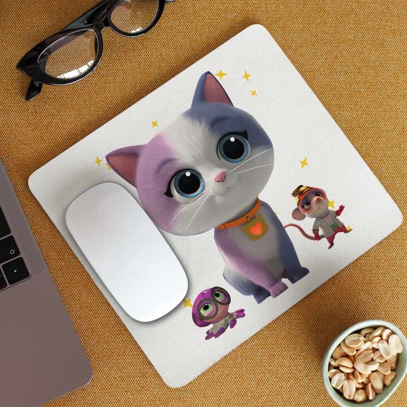 PC, gaming si accesorii - Periferice PC - Mousepad - Mousepad SuperKitties Ghem Buddy Super Pisicute CoolTrend, 21x19cm - Infinity.ro