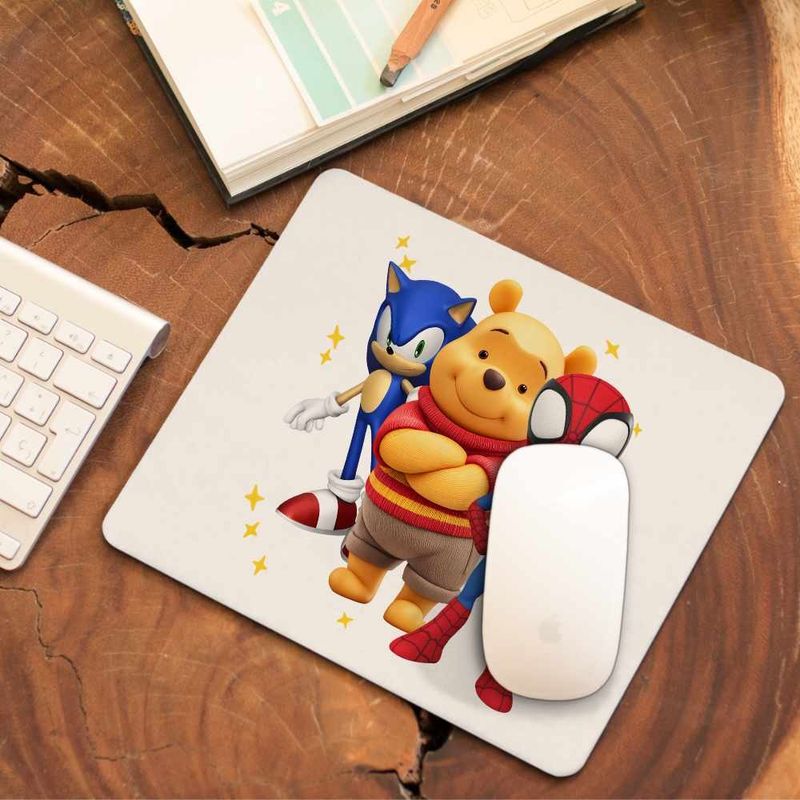 PC, gaming si accesorii - Periferice PC - Mousepad - Mousepad Sonic Winnie Spidey Spiderman CoolTrend, 21x19cm - Infinity.ro