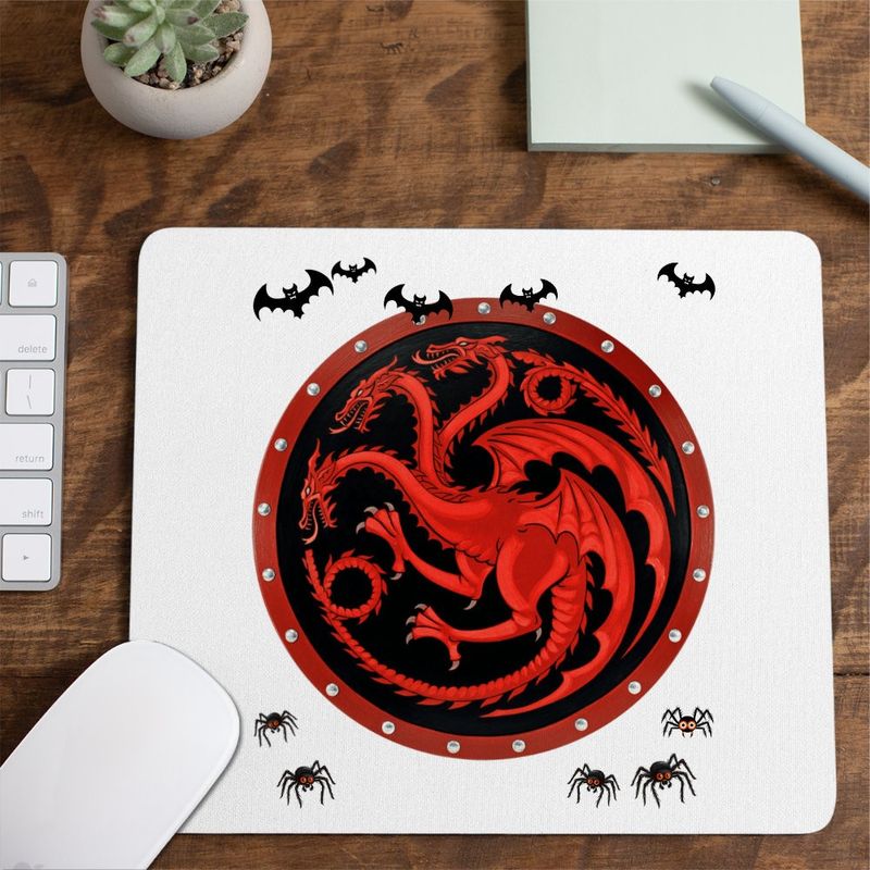PC, gaming si accesorii - Periferice PC - Mousepad - Mousepad Game of Thrones Targaryen Sigil, 21x19cm - Infinity.ro