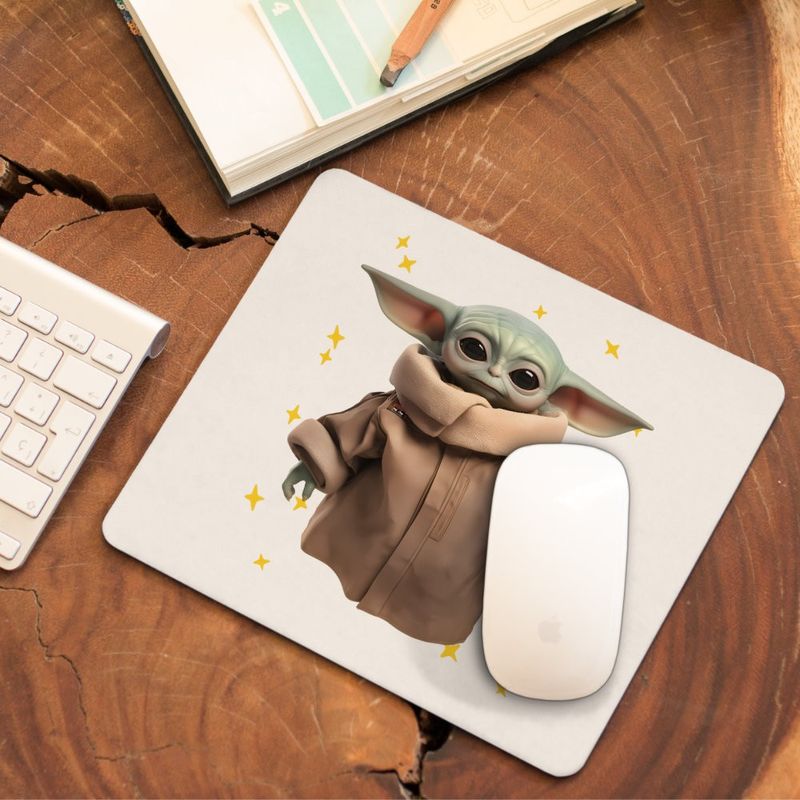 PC, gaming si accesorii - Periferice PC - Mousepad - Mousepad Baby Yoda Grogu Mandalorian Star Wars, 21x19cm - Infinity.ro