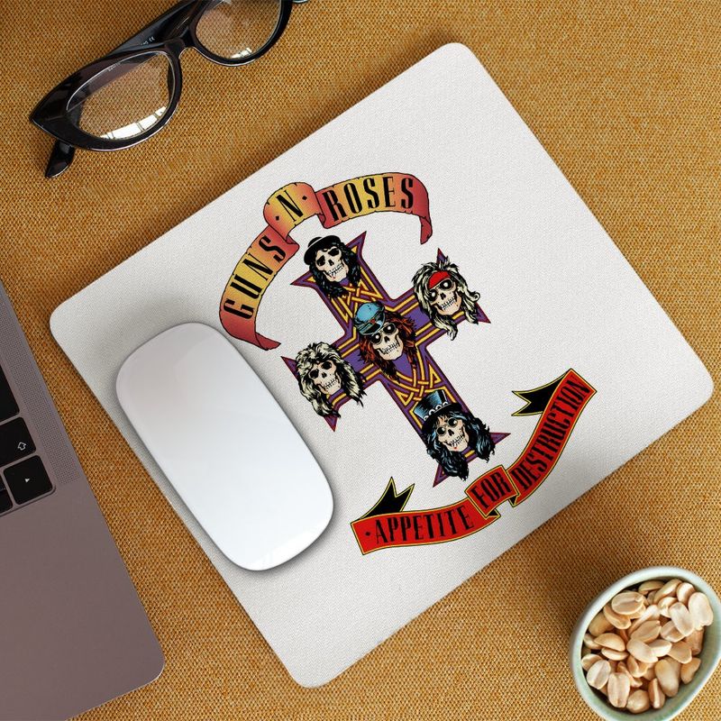 PC, gaming si accesorii - Periferice PC - Mousepad - Mousepad Guns N Roses Legendary Merch, 21x19cm - Infinity.ro