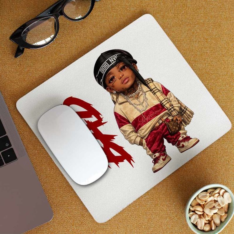 PC, gaming si accesorii - Periferice PC - Mousepad - Mousepad Ski Mask Chibi The Slump God, 21x19cm - Infinity.ro