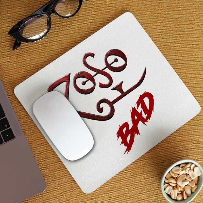 PC, gaming si accesorii - Periferice PC - Mousepad - Mousepad Led Zeppelin Zoso Merch, 21x19cm - Infinity.ro