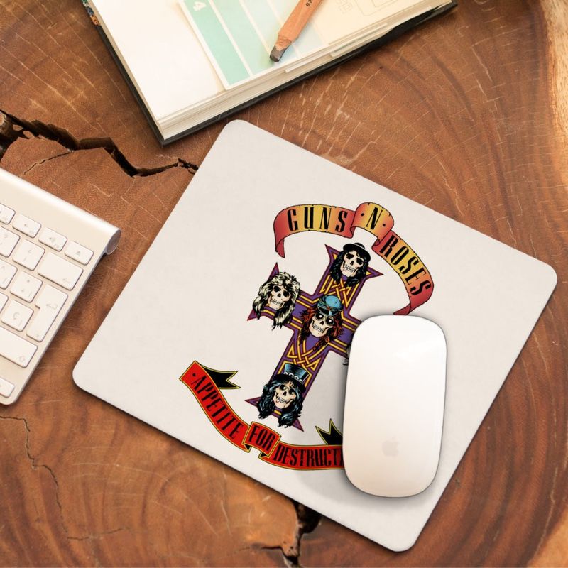 PC, gaming si accesorii - Periferice PC - Mousepad - Mousepad Guns N Roses Legendary Merch, 21x19cm - Infinity.ro